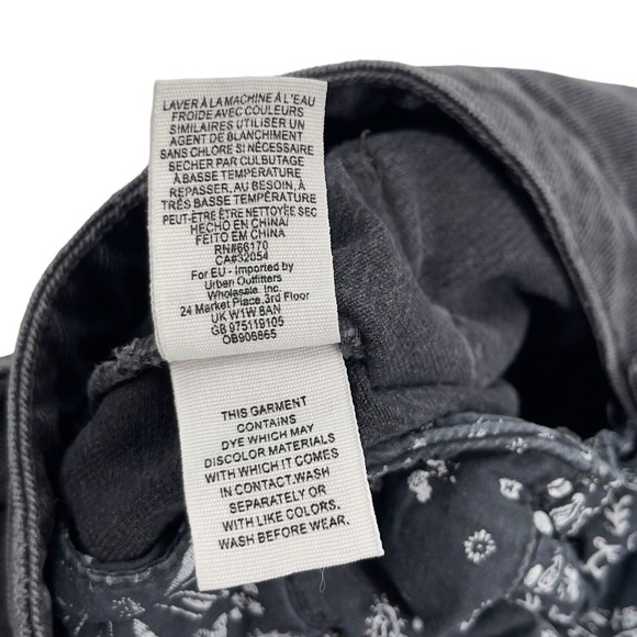 Free People Womens Dont Get Me Wrong Skirt Button Front High Waisted Black 28 - Picture 10 of 10